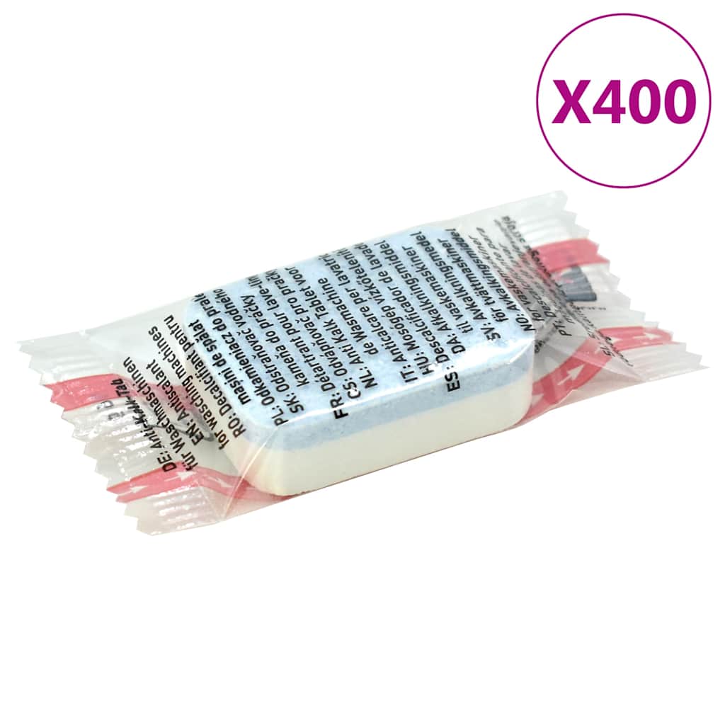 51653 vidaXL Washing Machine Detergent Tablets 400pcs Prevent Limescale&Dirt