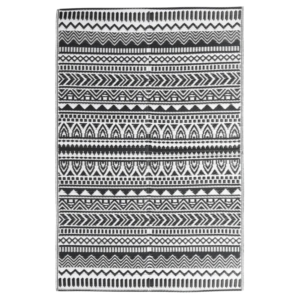 Outdoor Rug ARAKIL Black 160x230 cm PP