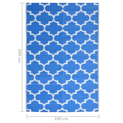 Outdoor Rug ARAKIL Blue 190x290 cm PP
