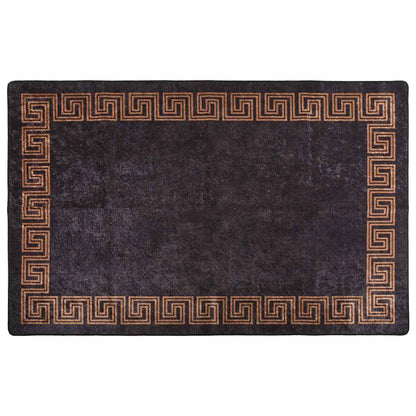 Rug Washable 80x150 cm Black and Gold