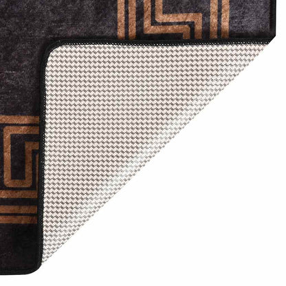 Rug Washable 80x150 cm Black and Gold