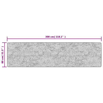 Rug Washable 80x300 cm Black and Gold