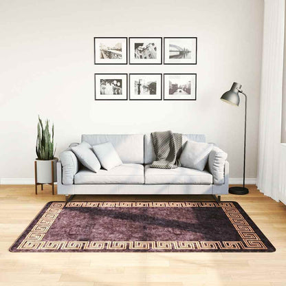 Rug Washable 120x180 cm Black and Gold