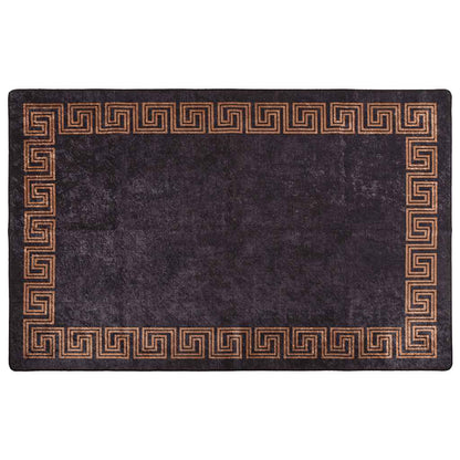 Rug Washable 160x230 cm Black and Gold