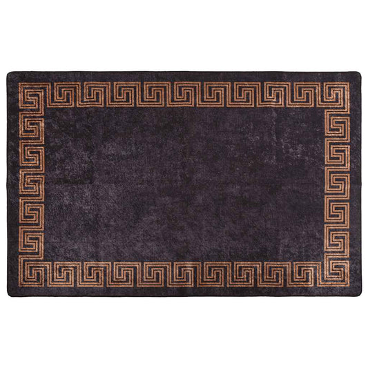 Rug Washable 160x230 cm Black and Gold