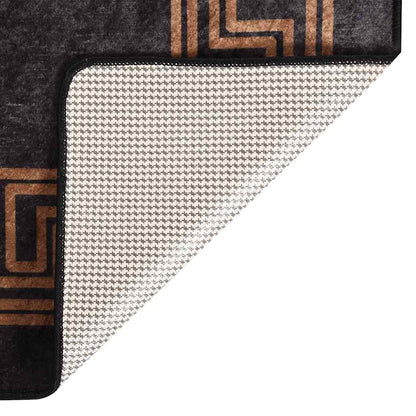 Rug Washable 190x300 cm Black and Gold