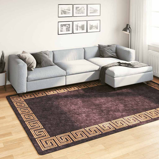 Rug Washable 190x300 cm Black and Gold