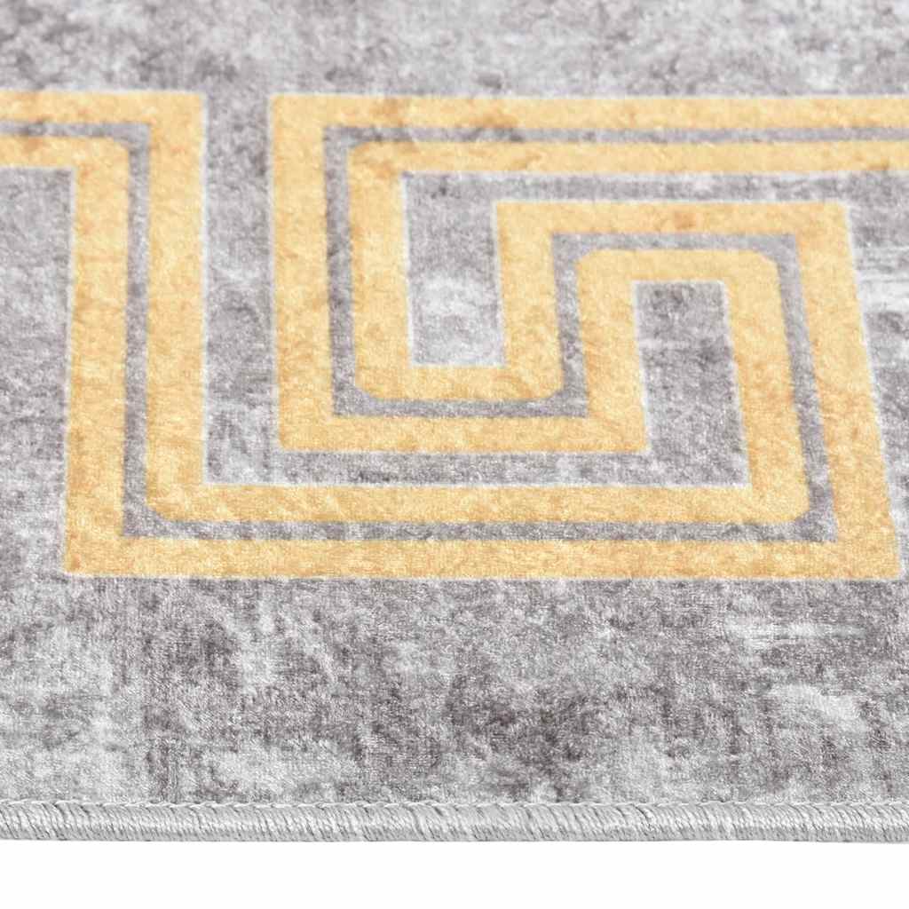 Rug Washable 80x150 cm Grey