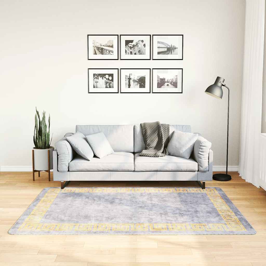 Rug Washable 120x180 cm Grey