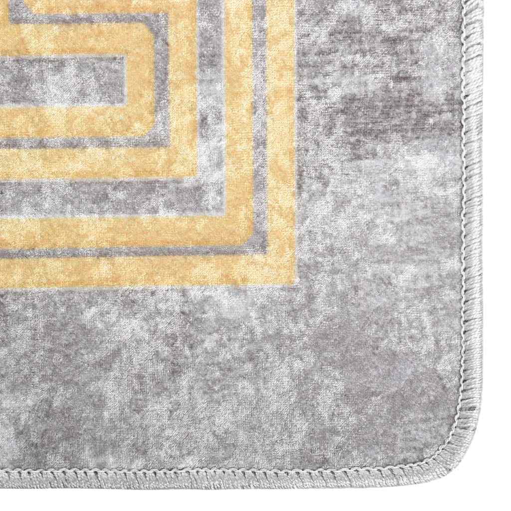 337938 vidaXL Rug Washable 190x300 cm Grey