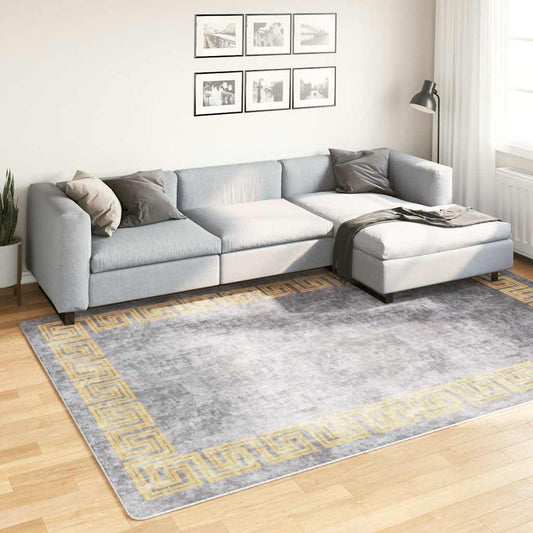 Rug Washable 190x300 cm Grey