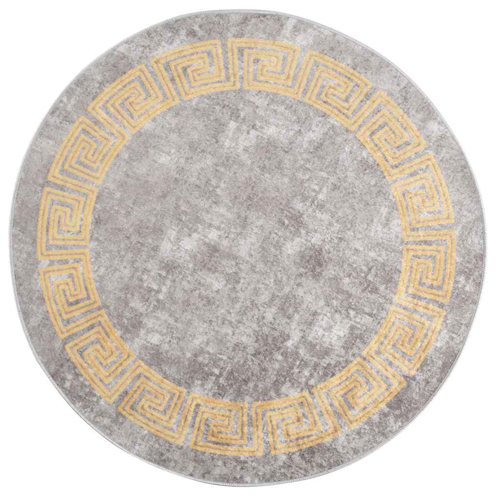 Rug Washable φ120 cm Grey