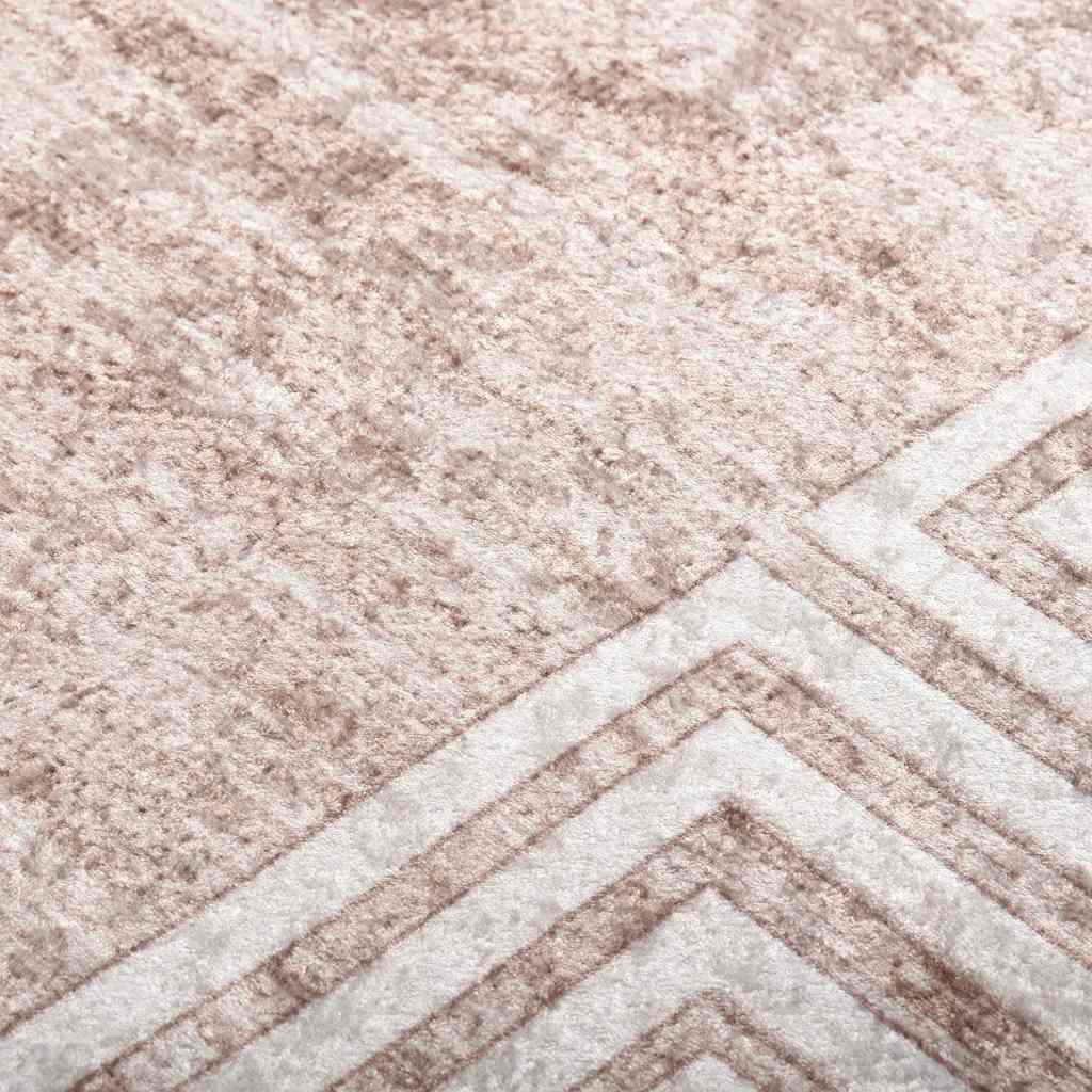 Rug Washable 80x300 cm Beige