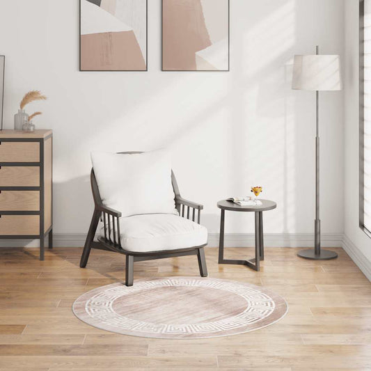 Rug Washable 120 cm Beige