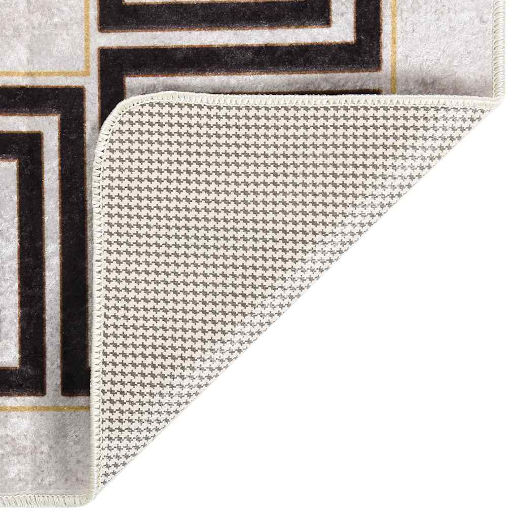 Rug Washable 80x150 cm Light Beige