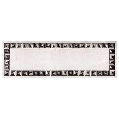 Rug Washable 80x300 cm Light Beige