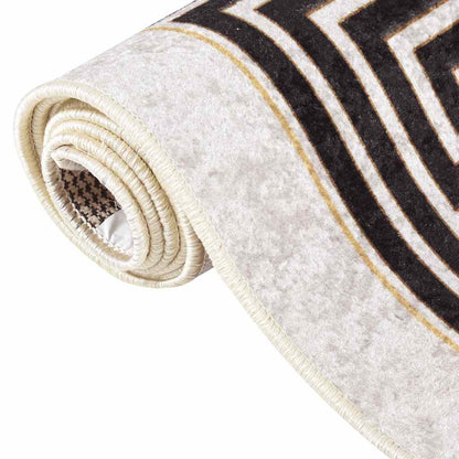 Rug Washable 80x300 cm Light Beige