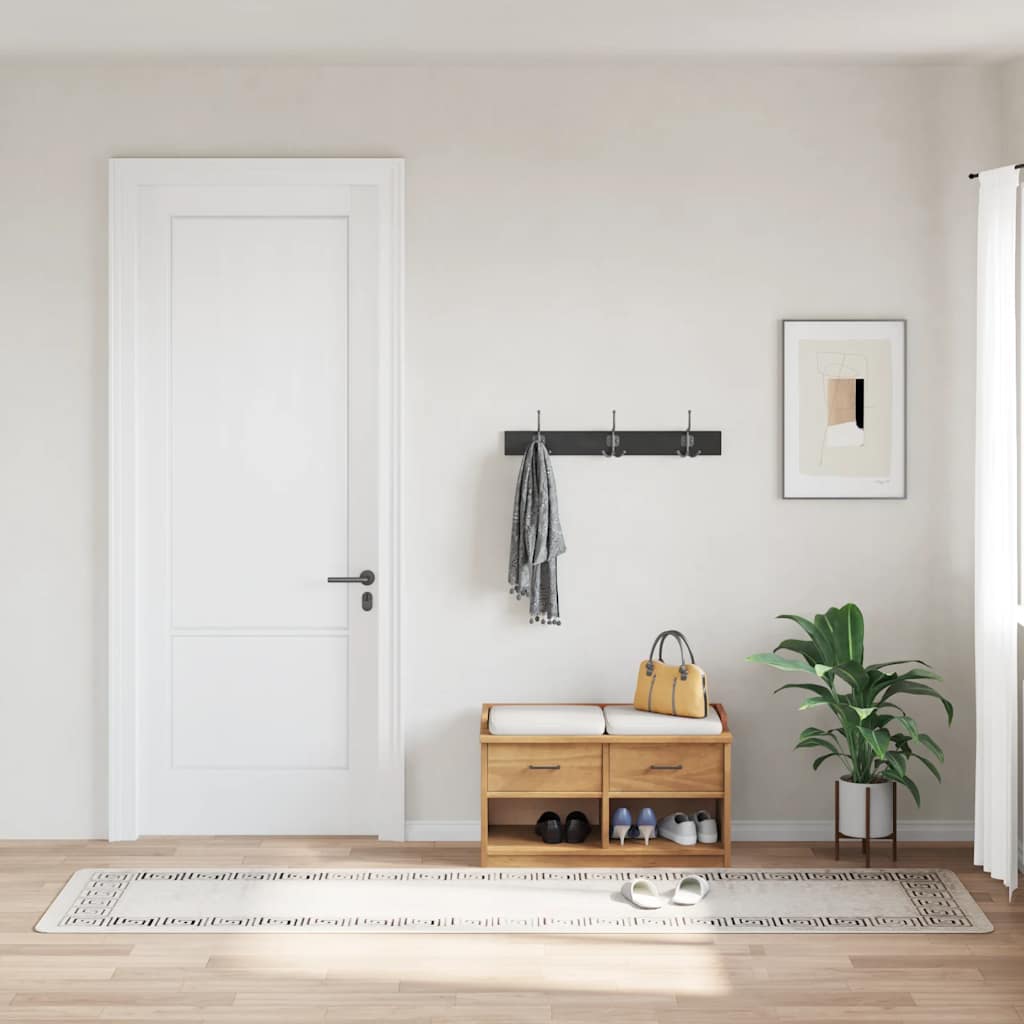 Rug Washable 80x300 cm Light Beige