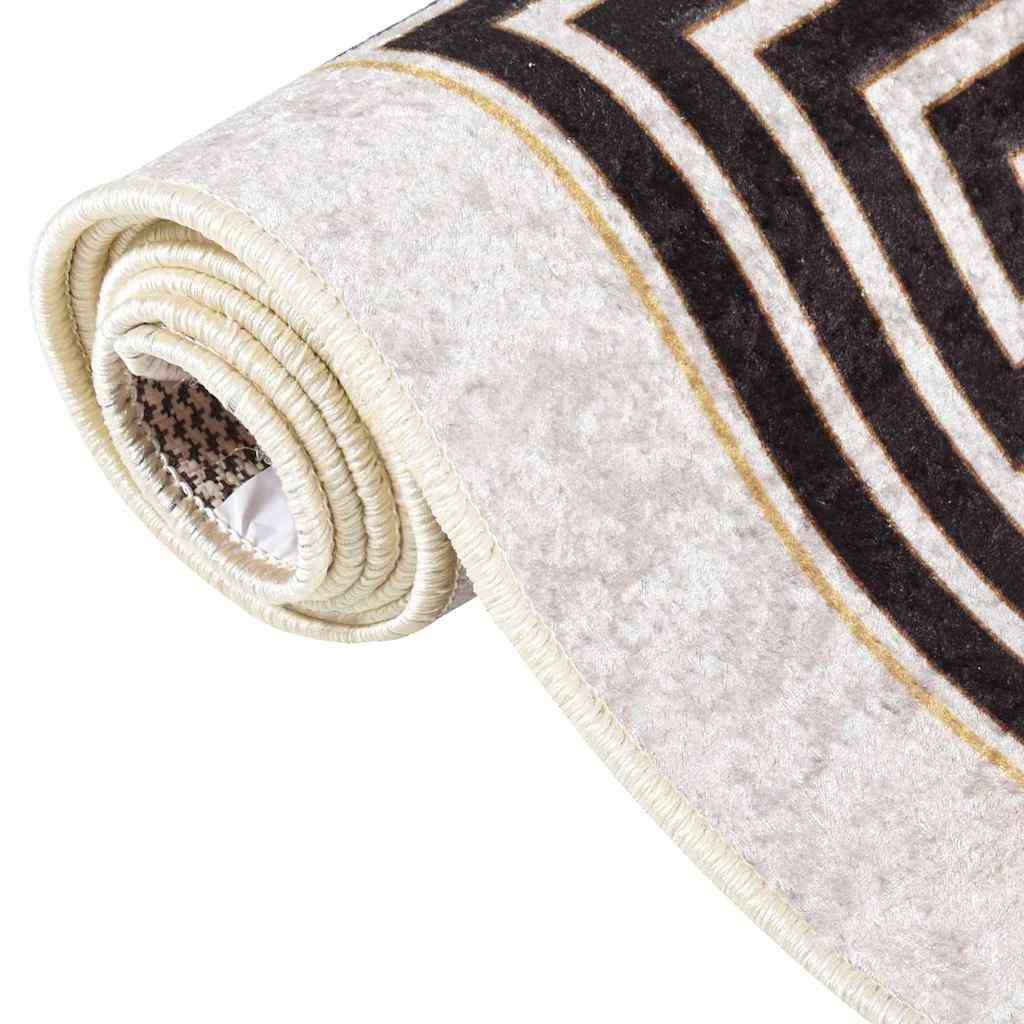 337949 vidaXL Rug Washable 160x230 cm Light Beige