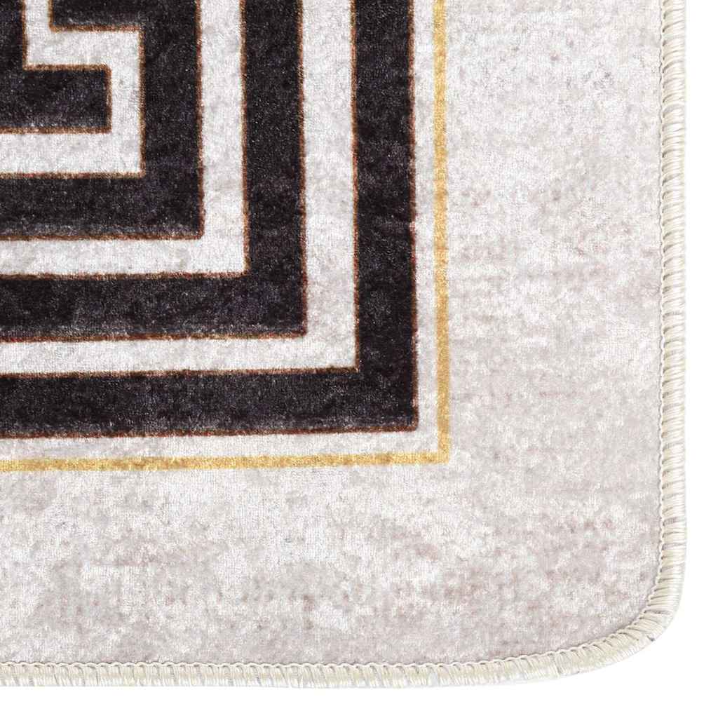 337949 vidaXL Rug Washable 160x230 cm Light Beige