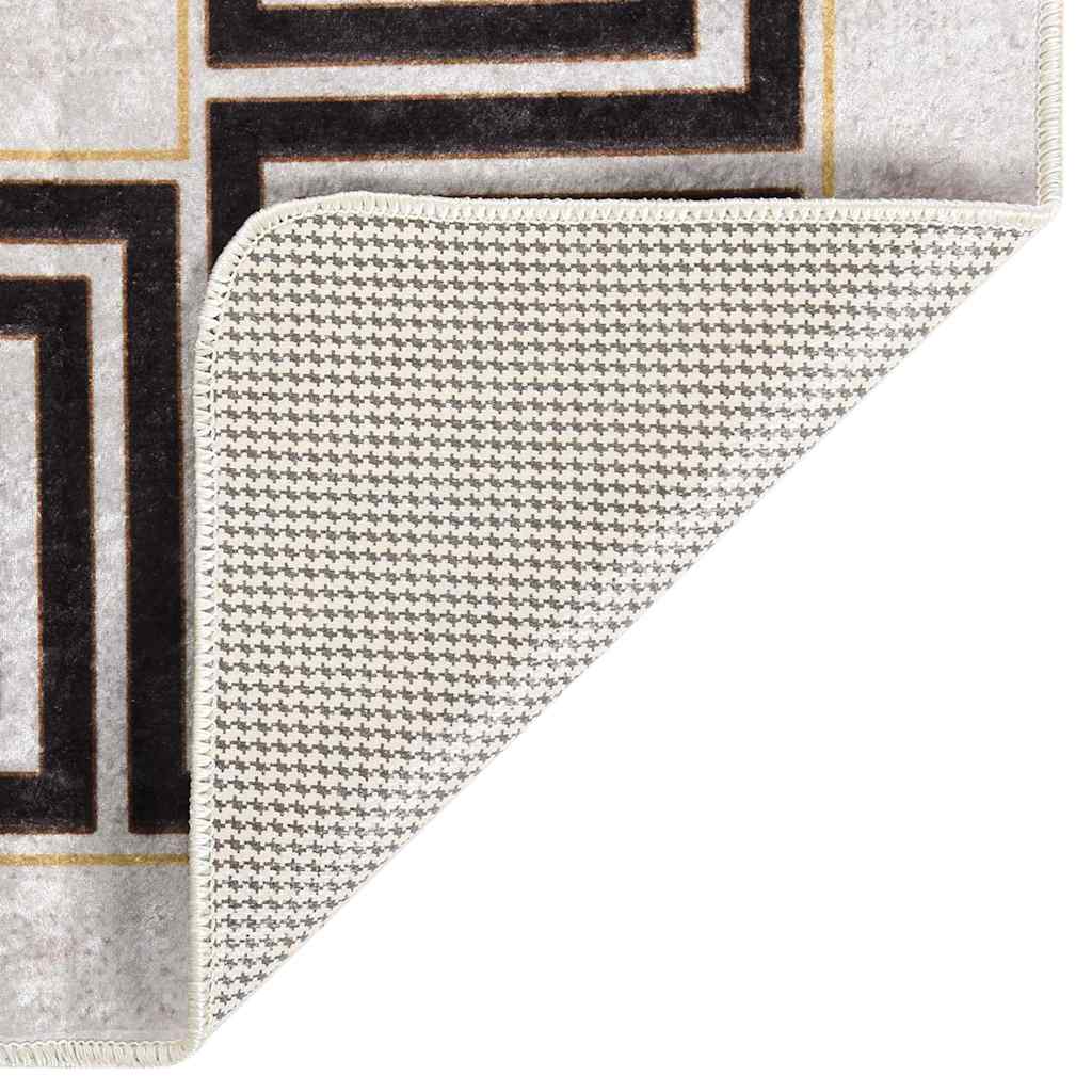 337949 vidaXL Rug Washable 160x230 cm Light Beige