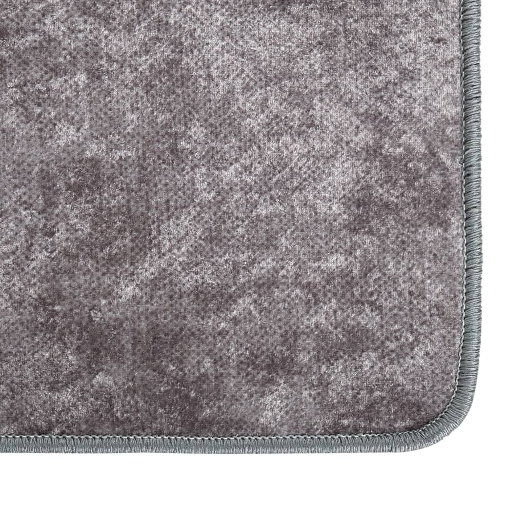 Rug Washable 80x150 cm Grey