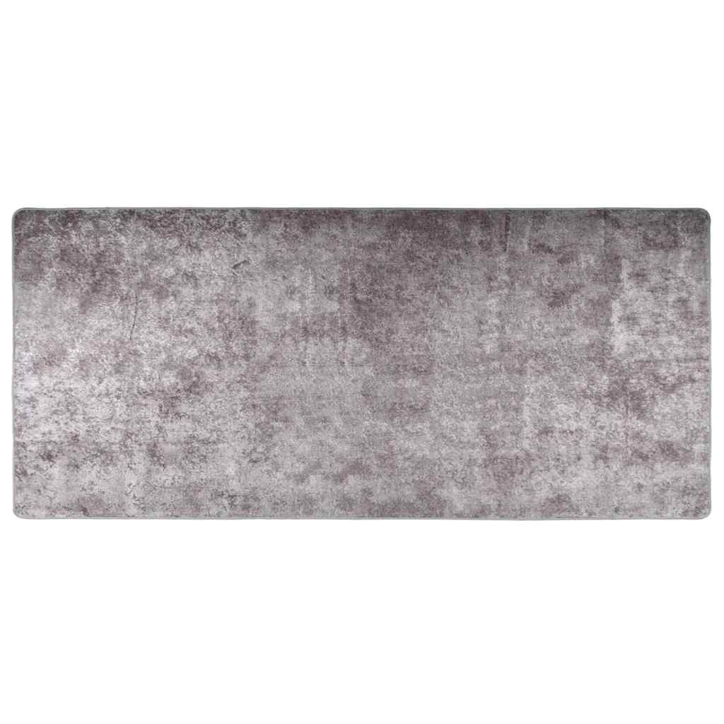 Rug Washable 80x300 cm Grey
