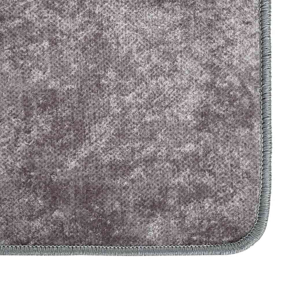 Rug Washable 80x300 cm Grey