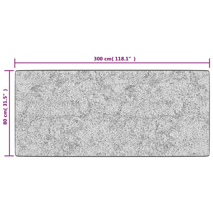 Rug Washable 80x300 cm Grey