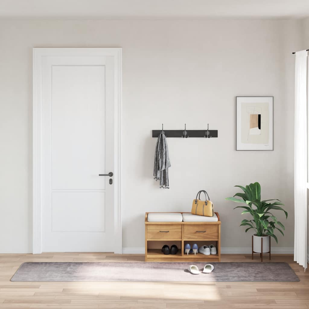 Rug Washable 80x300 cm Grey