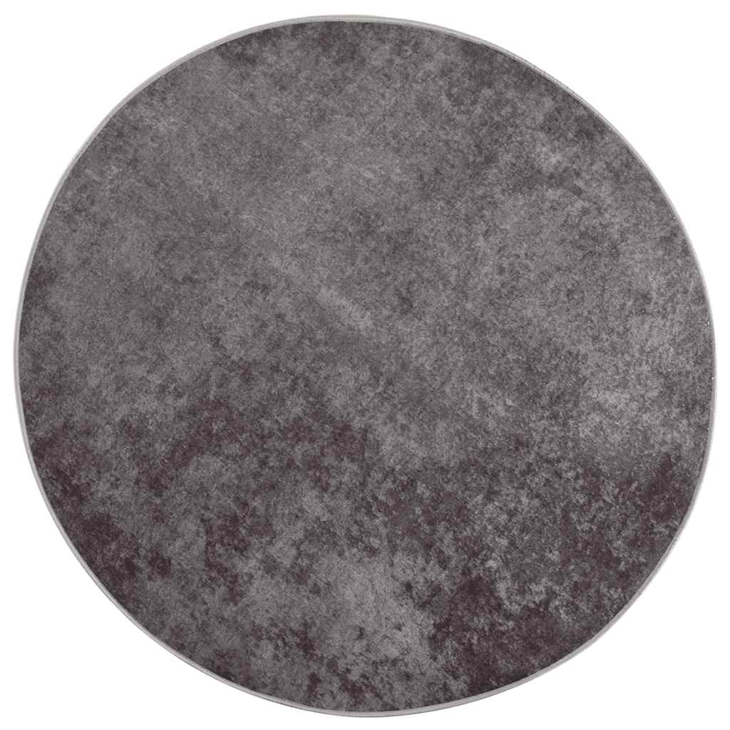 Rug Washable φ120 cm Grey