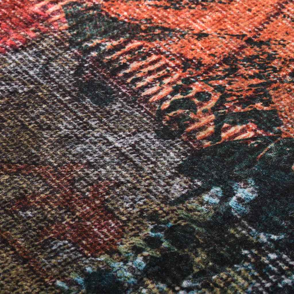 337968 vidaXL Rug Washable Patchwork 190x300 cm Multicolour