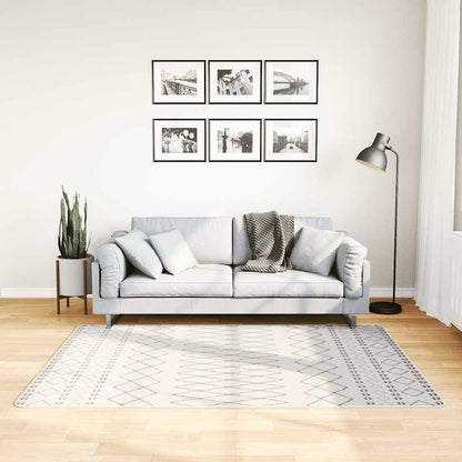 Rug Washable 120x180 cm Black and White