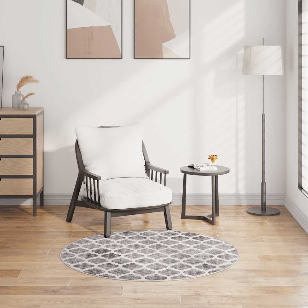 Rug Washable φ120 cm Multicolour