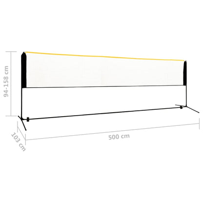 Adjustable Badminton Net 500x103x94-158 cm Metal