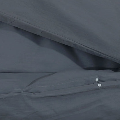 Duvet Cover Set Anthracite 140x200 cm Light-weight Microfiber