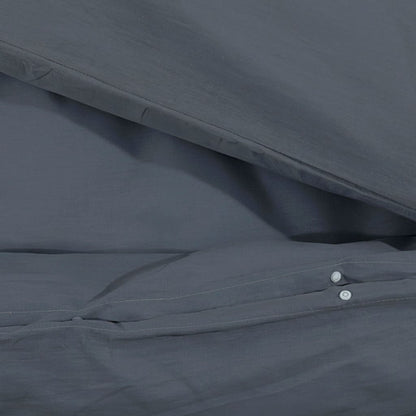 Duvet Cover Set Anthracite 225x220 cm Light-weight Microfiber