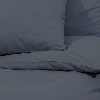 Duvet Cover Set Anthracite 225x220 cm Light-weight Microfiber