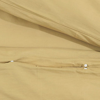 Duvet Cover Set Taupe 135x200 cm Light-weight Microfiber