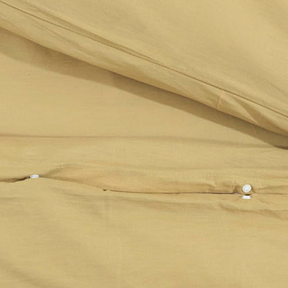 Duvet Cover Set Taupe 200x200 cm Light-weight Microfiber