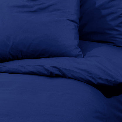 Duvet Cover Set Navy Blue 140x200 cm Light-weight Microfiber