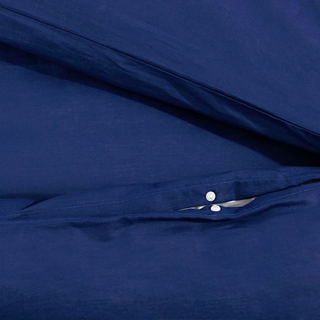 Duvet Cover Set Navy Blue 260x240 cm Light-weight Microfiber