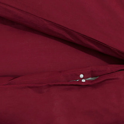 Duvet Cover Set Bordeaux 260x240 cm Light-weight Microfiber