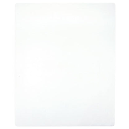 Jersey Fitted Sheet White 100x200 cm Cotton
