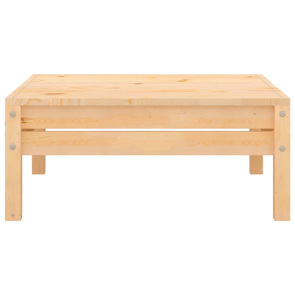 Garden Footstool | Natural wood | Solid pinewood | Modular | Square