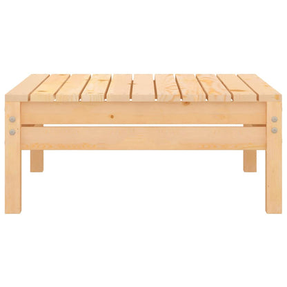 Garden Footstool | Natural wood | Solid pinewood | Modular | Square