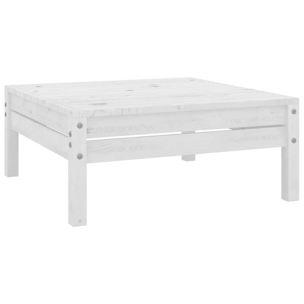 Garden Lounge Set | White | Solid pine wood | Large | Modular