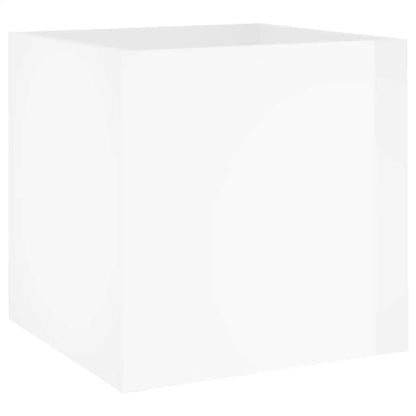 Hallway Furniture Set High Gloss White Engineered Wood