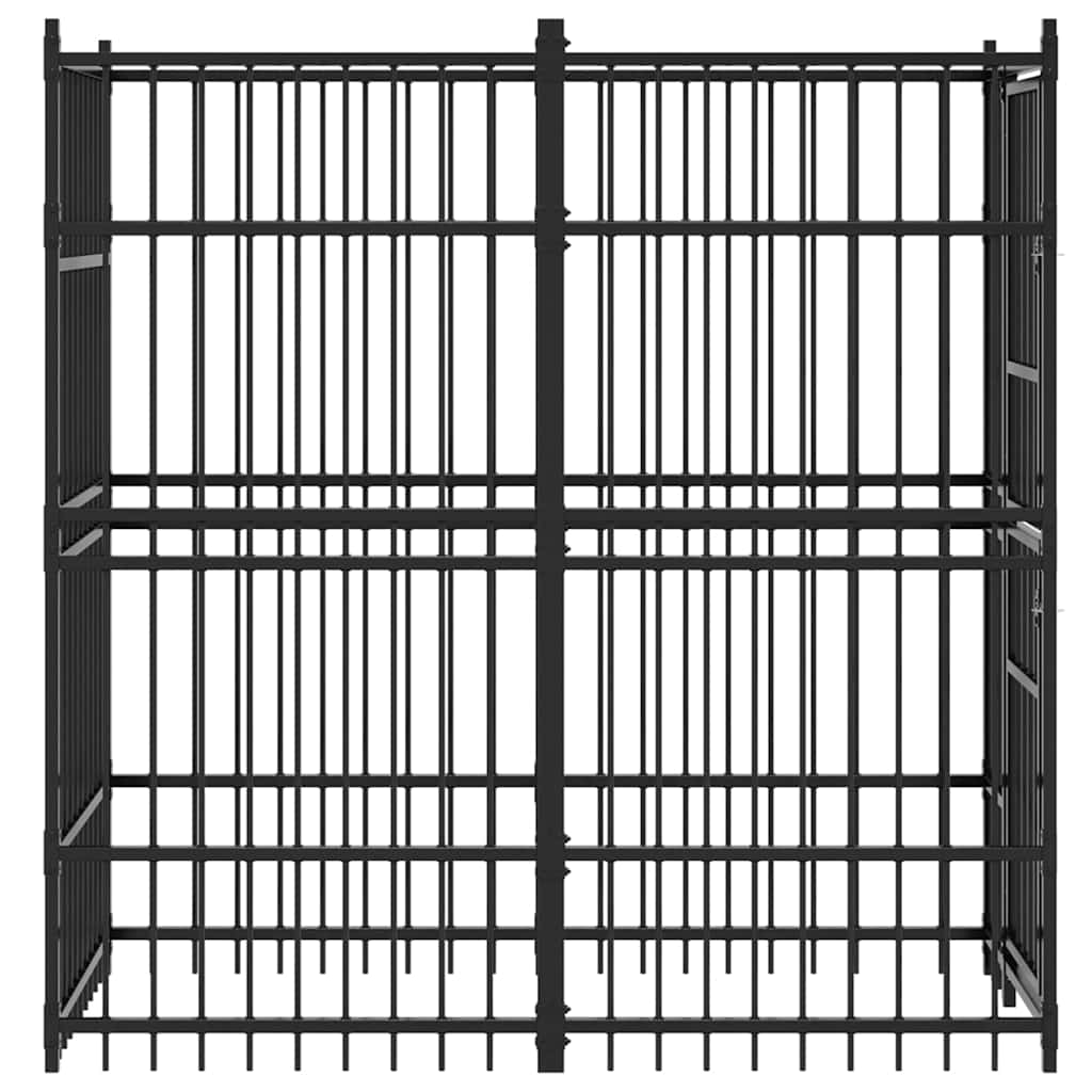 Outdoor Dog Kennel Steel 1,84 m²