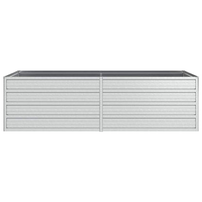 Garden Raised Bed 160x80x45 cm Galvanized Steel Silver